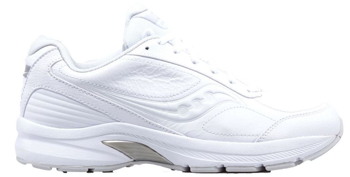 SAUCONY WOMEN&#39;S OMNI WALKER 3, Color: WHITE, Size: 6, Width: MEDIUM