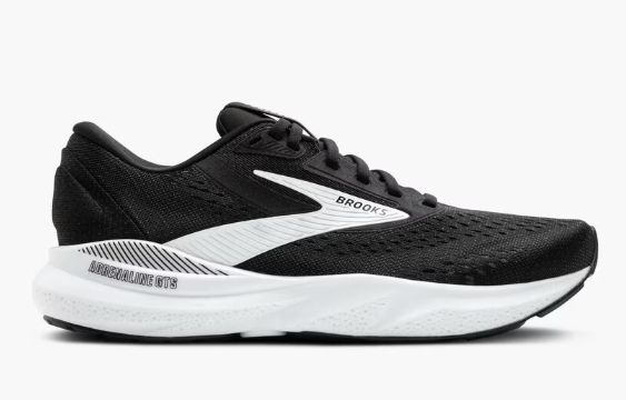 BROOKS ADRENALINE GTS 24, Color: BLACK/WHITE, Size: 7, Width: MEDIUM