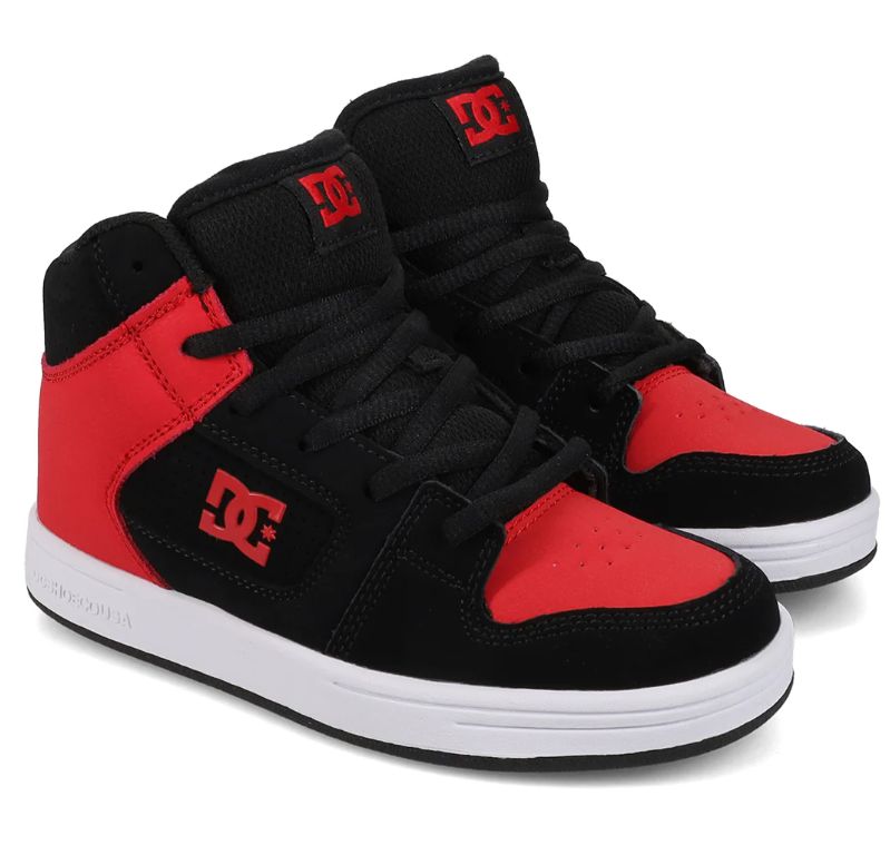 DC YOUTH MANTECA 4 HI - BLACK/RED