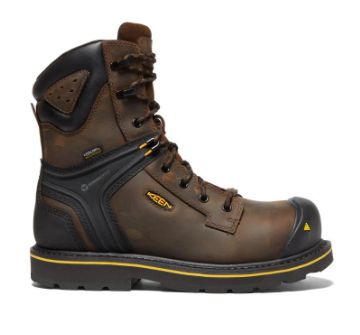 Keen CSA Men&#39;s Abitibi II 8&quot; WP 1026789D Cascade Brown/Black