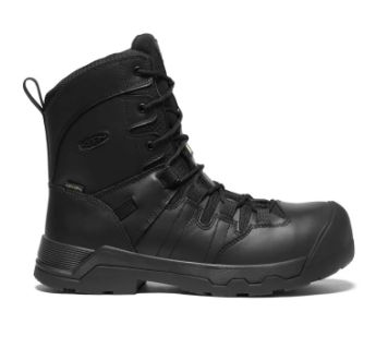 KEEN MEN&#39;S CSA OSHAWA+ 8&#39;&quot; SIDE ZIP WP BLACK/BLACK