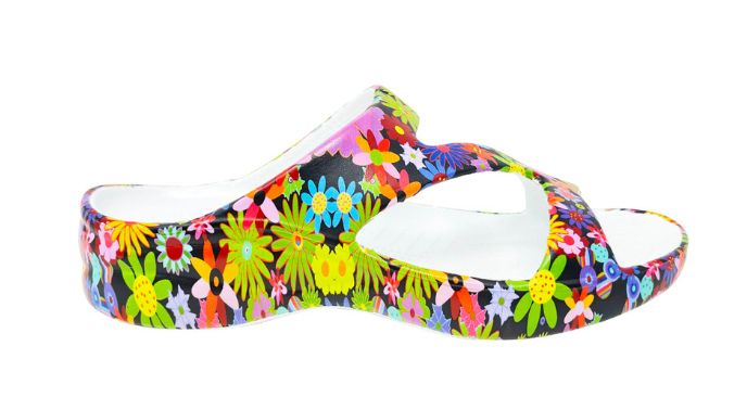 DAWGS WOMENS PAW PRINT Z SANDAL - FLOWER CHILD, Color: FLOWER CHILD, Size: 6