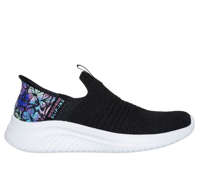 SKECHERS GIRLS SLIP-INS ULTRA FLEX 3.0-COLORY WILD
