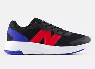 NEW BALANCE KIDS 578v1 Lace, Color: Black Red, Size: 4.5