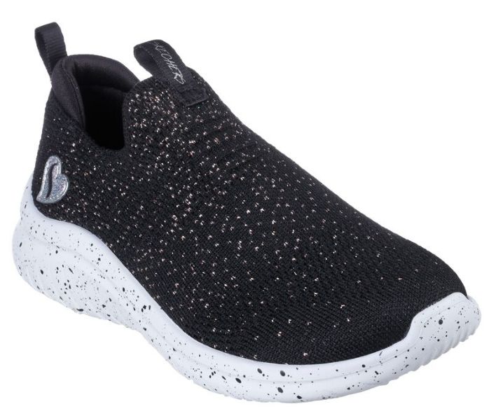 Skechers Stretch Fit Ultra Flex 2.0 Sugar Sassy Black, Size: 11