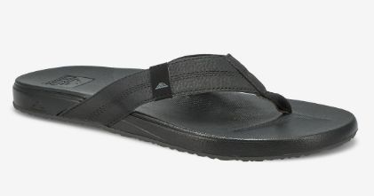 REEF MEN'S CUSHION PHANTOM SANDALS, Color: Black, Size: 8
