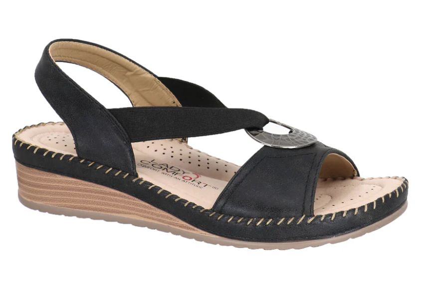 LADY COMFORT - GRACE-01, Color: Black, Size: 38