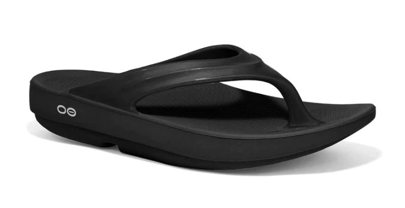 OOFOS OOLALA WOMEN'S THONG BLACK, Size: 7