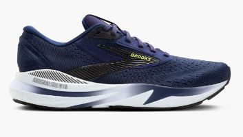 BROOKS MEN'S ADRENALINE GTS 24, Color: Peacoat/Black/Sharp Green, Size: 10 2E