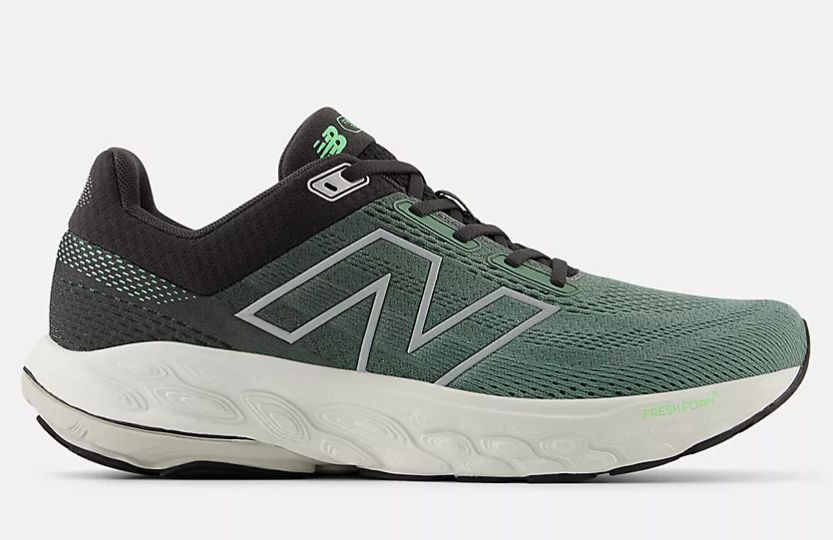 NEW BALANCE MEN'S RUNNING M860U14, Color: Green/Black, Size: 9.5, Width: 2E