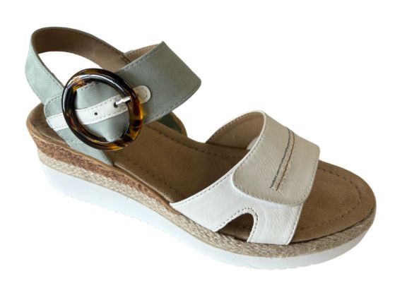 ROMIKA WOMEN'S SANDAL ESPI 04 WHITE, Color: White, Size: 38 (Us 7)