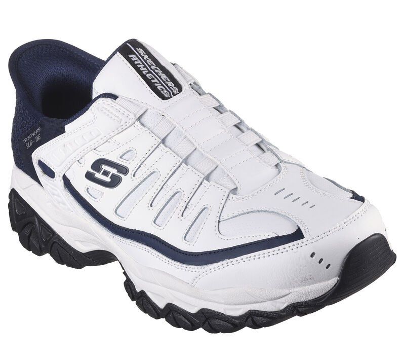 SKECHERS SLIP INS AFTER BURN - GRILL CAPTAIN -EXTRA WIDE FIT, Color: White, Size: 9