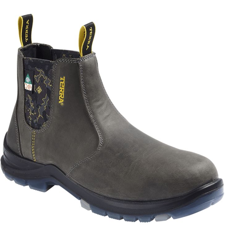 MEN'S TERRA MURPHY COMPOSITE TOE GREY/WORKY CAMO 6", Color: Grey, Size: 8.5