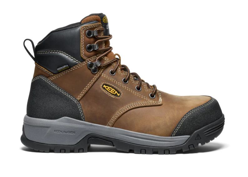 KEEN CSA EVANSTON 6" WP BISON/BLACK, Size: 10D