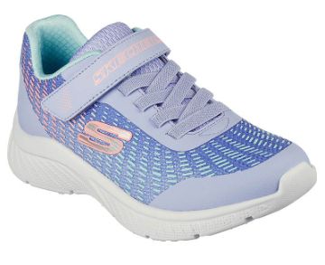 Skechers Girl's Microspec Plus Disco Dreaming Lav/Multi, Color: Lav/Multi, Size: 11