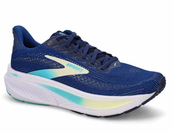 BROOKS WOMEN'S GHOST 17, Colour: Navy/Green/Turquoise, Size: 7