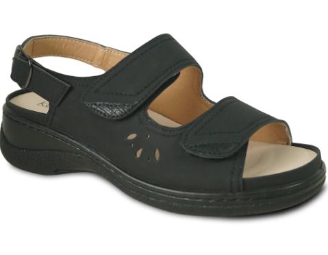 Vangelo Kozi Canada Women's Comfort Sandal, Color: Black, Size: 37/6US