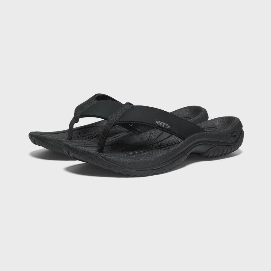 KEEN WOMEN'S KONA FLIP TG W - BLACK/VAPOR, Color: Black, Size: 7