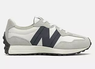NEW BALANCE KIDS 327 v1, Color: GREY BLACK, Size: 3.5