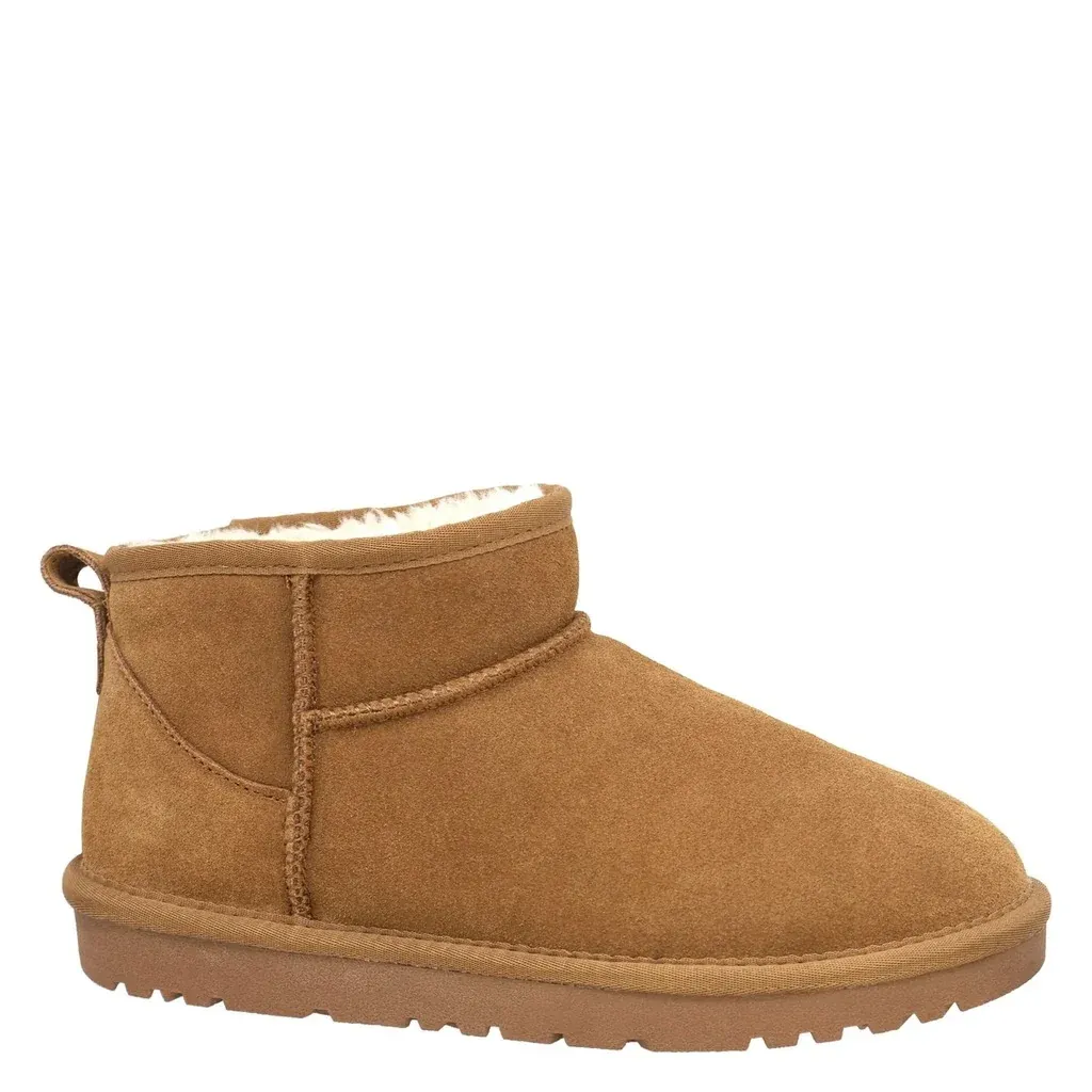 SNOW OWL SHORT BOOT - BRISBANE, Color: CHESTNUT, Size: 37 (US 6)