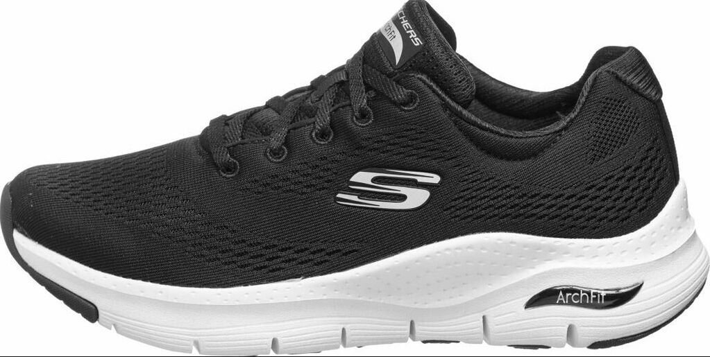 WOMEN'S SKECHERS ARCH FIT BIG APPEAL, Color: BLACK/WHITE, Size: 8.5, Width: REGULAR