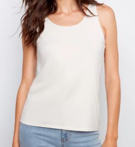 WOMEN'S  CHARLIE B WEAR 2-WAY CAMI GREIGE