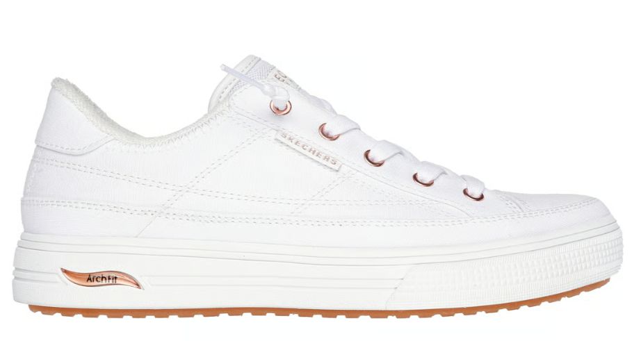 WOMEN'S SKECHERS ARCH FIT ARCADE - MEET YA THERE, Color: WHITE, Size: 6