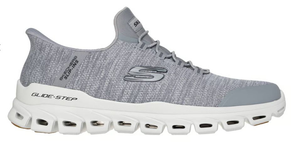 MEN'S SKECHERS SLIP INS GLIDE STEP - ZEFYR, Color: GRAY, Size: 9