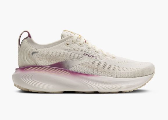 BROOKS WOMEN'S ADRENALINE GTS 25, Color: COCONUT/ARGYLE, Size: 7, Width: B