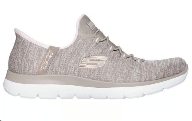 WOMEN'S SKECHERS SLIP INS SUMMITS - EVERYDAY SET, Color: TAUPE/PINK, Size: 6