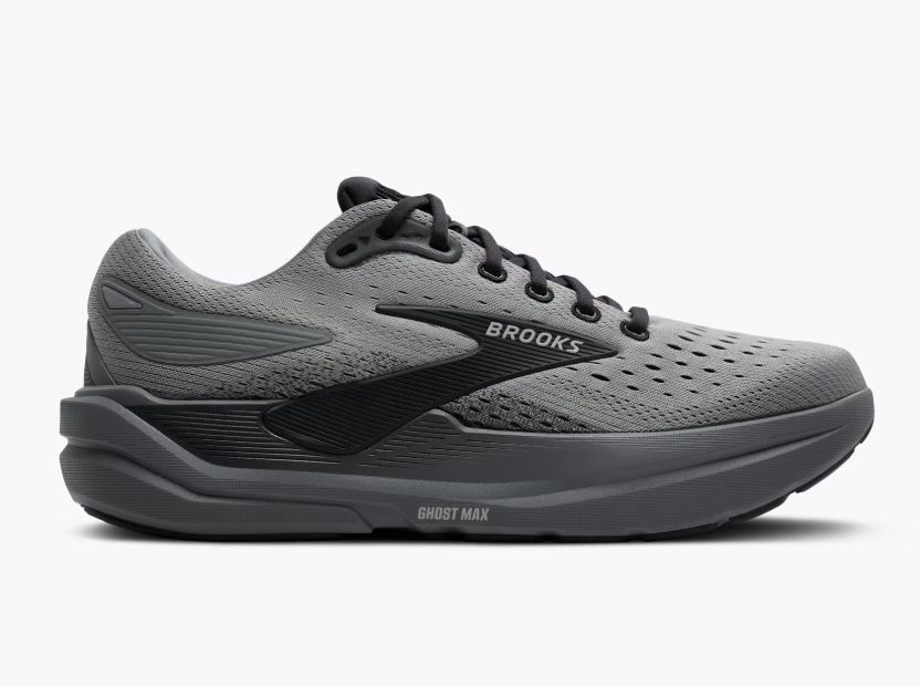 BROOKS MEN'S GHOST MAX 3, Colour: PRIMER GREY/EBONY, Size: 9, Width: D