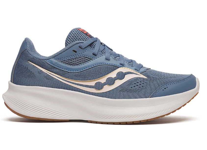SAUCONY WOMEN'S COHESION 18, Color: STORM/GUM, Size: 6, Width: MED