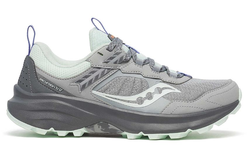 SAUCONY WOMEN'S EXCURSION TR17, Colour: FOSSIL/AQUA, Size: 7, Width: MEDIUM