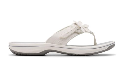 WOMEN'S CLARKS BREEZE OPAL, Color: WHITE, Size: 6