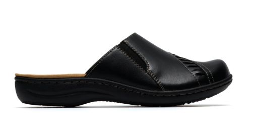 WOMEN'S CLARKS - LAURIEANN LUX CLOG, Color: BLACK, Size: 6, Width: M