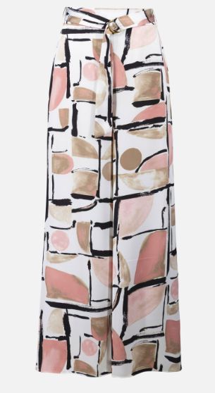 JOSEPH RIBKOFF STRAIGHT LEG LDS PANT, Colour: BLACK/MULTI, Size: 8