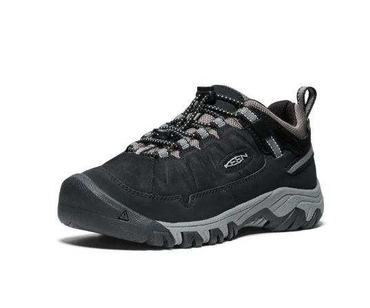 KIDS KEEN - TARGHEE IV LOW WP, Color: BLACK/STEEL GREY, Size: 4
