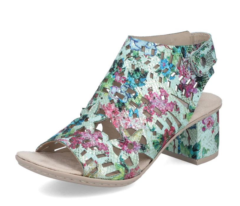 RIEKER WOMEN'S SANDAL - 64780-92, Colour: MULTI, Size: 37