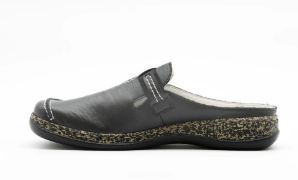 WOMEN'S RIEKER CLOG - 46393-00, Color: BLACK, Size: 37