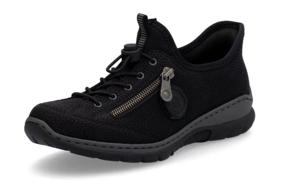 WOMEN'S RIEKER READY2GO SHOES, Color: BLACK, Size: 37