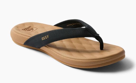 WOMEN'S REEF - CUSHION MELODY, Color: BLACK/TAN, Size: 6