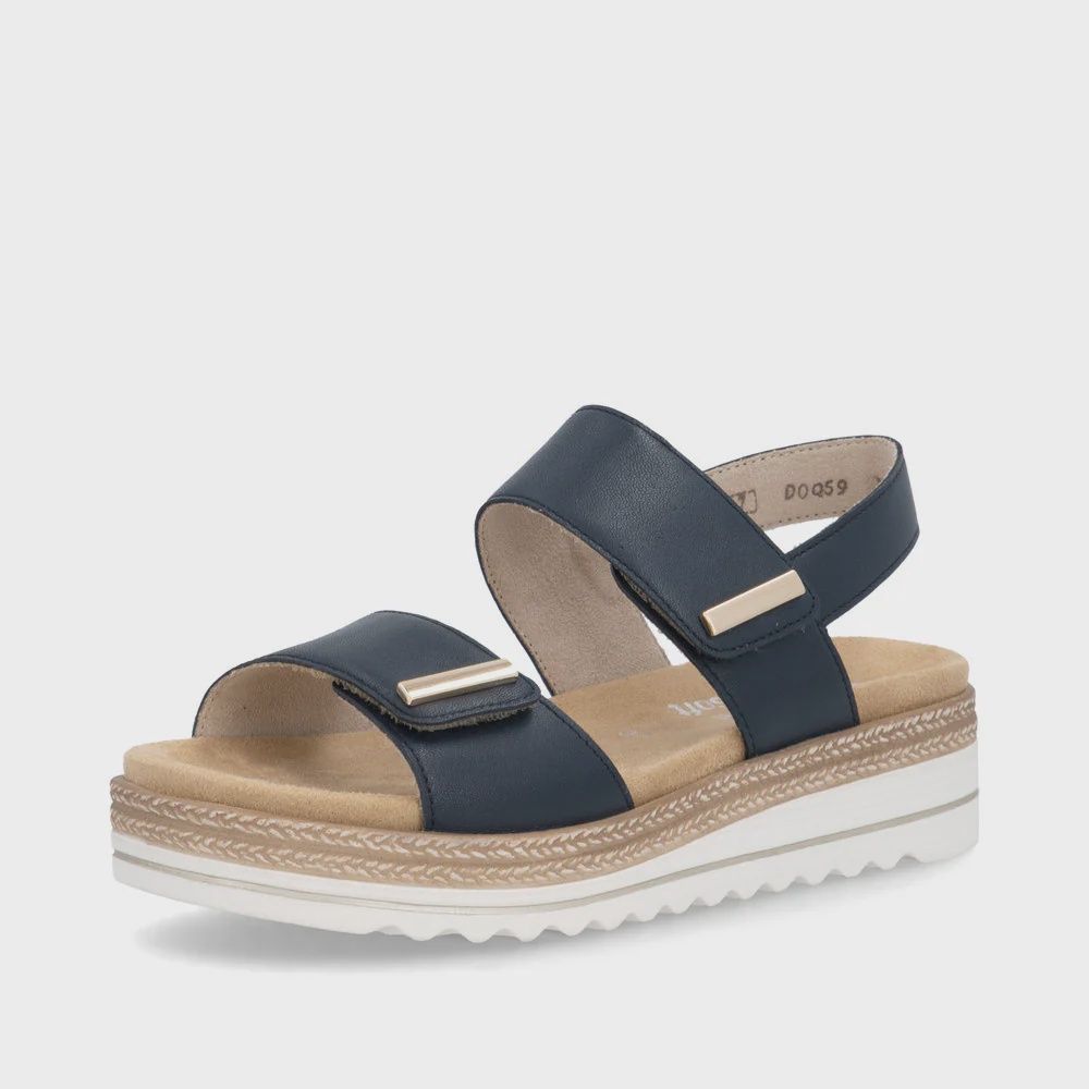 REMONTE WOMENS SANDAL D0Q59-14, Colour: BLUE, Size: 37