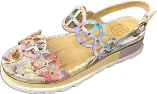 LITTLE EMPRESSES LEATHER SANDAL, Colour: PURPLE, Size: 36