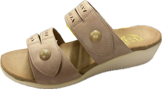 LITTLE EMPRESSES 2 STRAP MULE, Colour: PINK, Size: 36