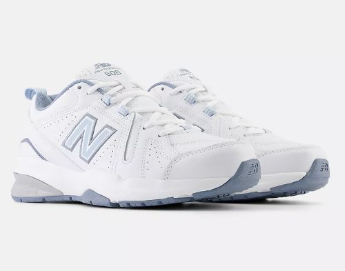 WOMEN'S NEW BALANCE TRAINING RUNNER - WX608, Color: WHITE BLUE, Size: 6, Width: B