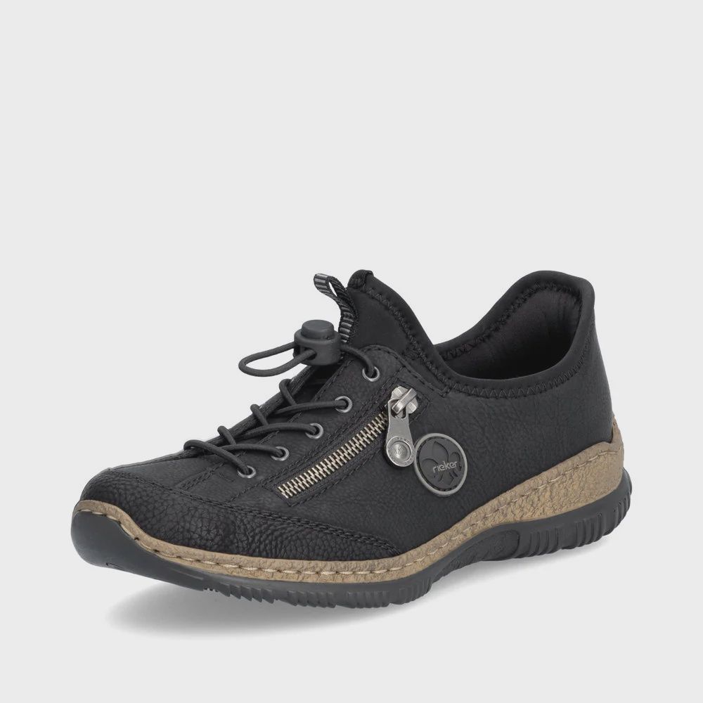 RIEKER READY2GO SHOE - N3267, Colour: BLACK, Size: 37