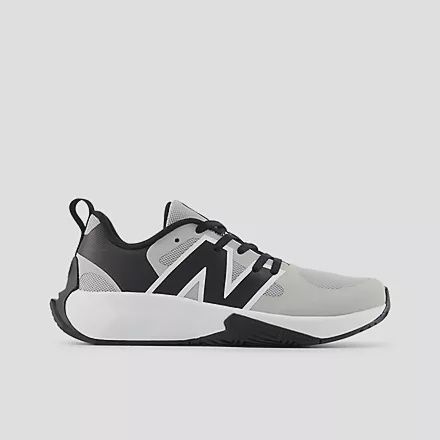 NEW BALANCE KIDS GFCY8GA, Colour: RAIN CLOUD WITH BLACK AND NB WHITE, Size: 3.5, Width: WIDE