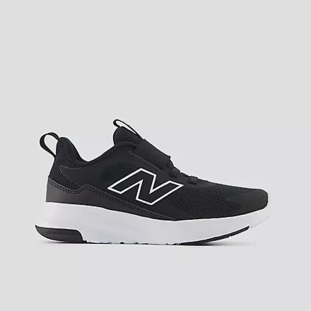 NEW BALANCE KIDS P468456 468 Slip On, Colour: BLACK WHITE, Size: 1, Width: WIDE