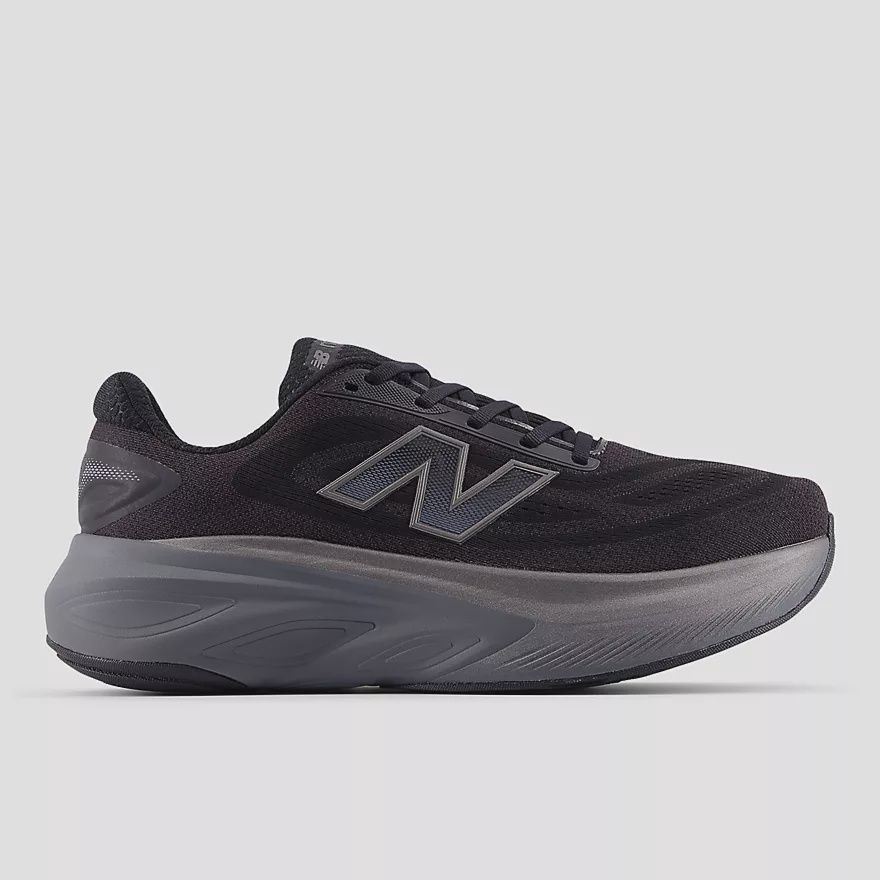 NEW BALANCE MEN'S Fresh Foam X More v6, Colour: BLACK/GREY, Size: 8.5, Width: 2E