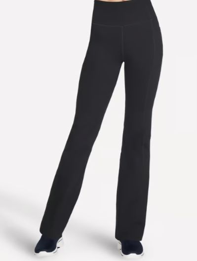 SKECHERS - THE GOWALK PANT EVOLUTION 2 FLARE PANT, Color: BLACK, Size: S